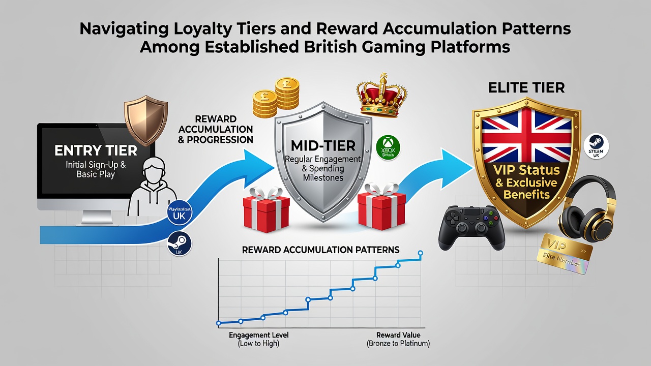 Detailed view of reward accumulation dashboard with points tracking and tier progression bars on a gaming platform interface