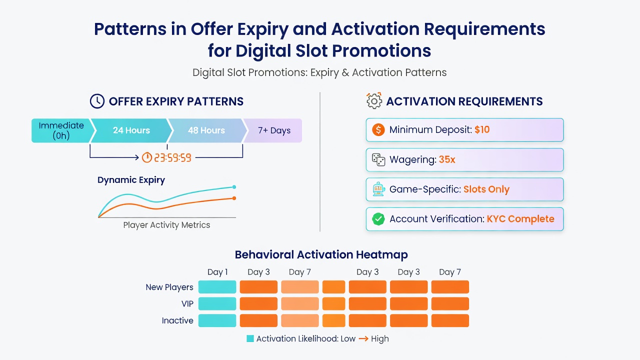 Chart displaying activation requirement statistics across slot promotion campaigns